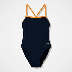 Women's Team EnduranceX V-Back 2.0 Swimsuit Black/Orange