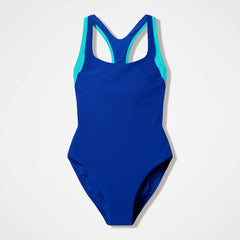 Women's Colorblock Racerback One Piece Navy/Blue