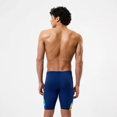 Men's Team Printed Jammer Blue/Yellow