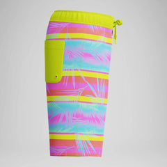 Kid's Print Boardshort Blue/Pink