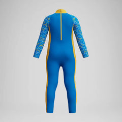 Infant Boys Learn to Swim All-In-One Sun Protection Suit Blue/Yellow