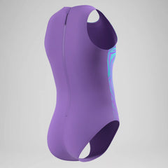Girls Printed Hydrasuit Purple/Blue