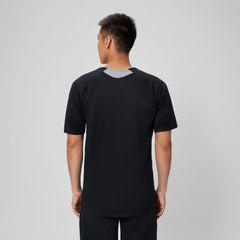 Men's Speedo Short Sleeve Training Swim Rashguard Black