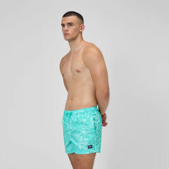 Men's Print Redondo Edge Volley Swim Trunks Green
