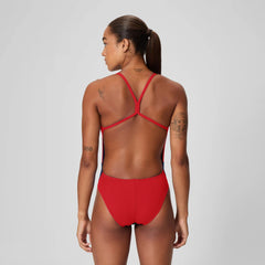 Women's Edge Splice One Back One Piece Navy/Red