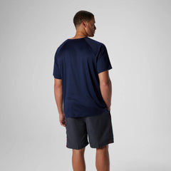 Easy Solid Short Sleeve Swim Rashguard Navy