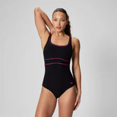 Women's Shaping Contour Eclipse Solid One Piece Black/Pink