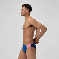 Men's Print Beachstar Brief Blue/Orange
