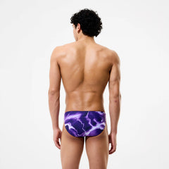 Men's Team Printed Brief Purple