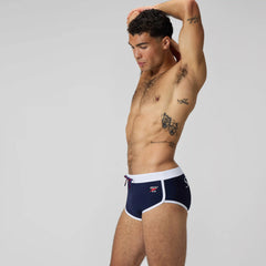 Men's Jetstream Retro Logo Brief Navy