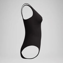 Women's Solid Cross Knot One Piece Black