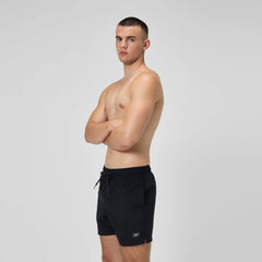 Men's Classic Solid Redondo Edge Volley Swim Trunks Black