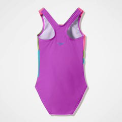 Infant Girls Radiating Splice One Piece Pink/Green