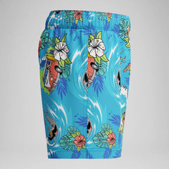 Infant Boys Learn to Swim Printed Swim Trunks Blue