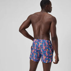 Men's Print Rondo Edge Volley Swim Shorts Blue