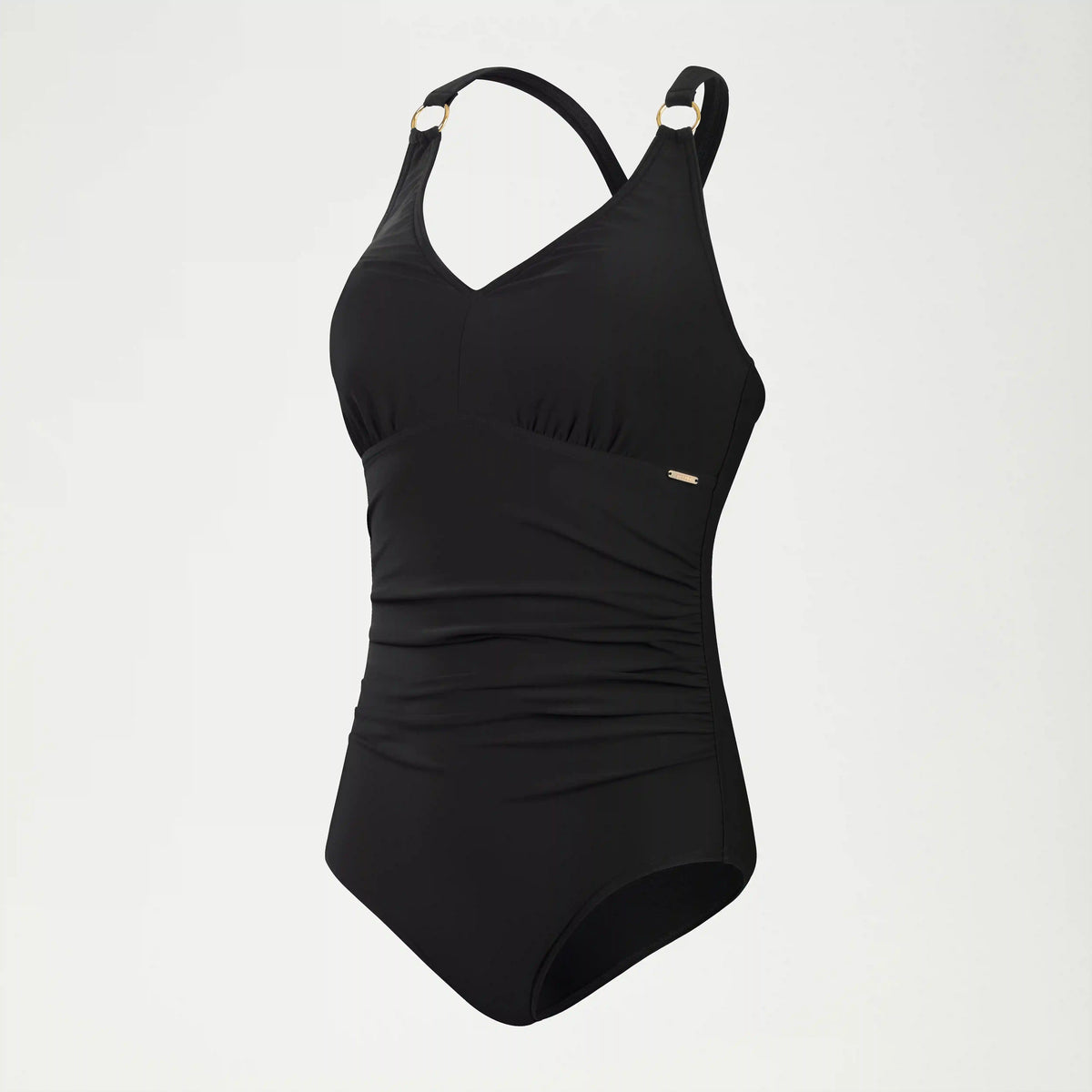 Women's Shaping V Neck One Piece Black