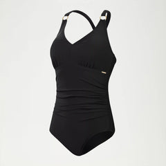 Women's Shaping V Neck One Piece Black