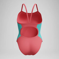 Girl's Colorblock Propel Back One Piece Orange