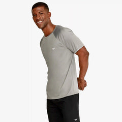 Men's Easy Solid Short Sleeve Swim Rashguard Gray