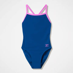 Women's Club Training Turnback One Piece Blue/Pink