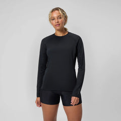 Women's Long Sleeve Rash Top Black