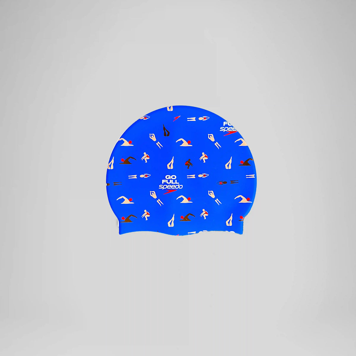 Adult Silicone Printed Cap Blue