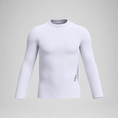Men's Boom Solid Long Sleeve Rashguard White