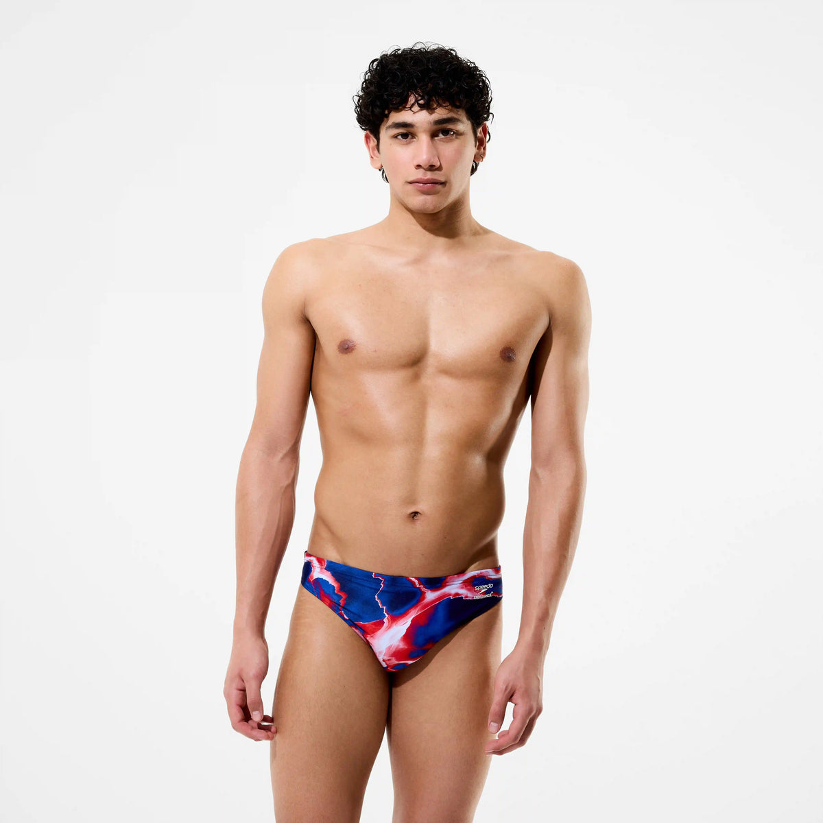 Men's Team Printed Brief Red/White/Blue