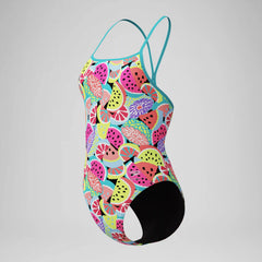 Women's Club Training Printed Turnback One Piece Green