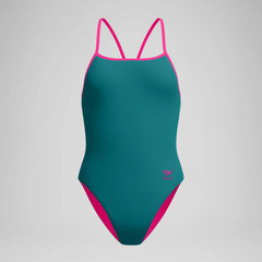 Women's Club Training Turnback Swimsuit Teal