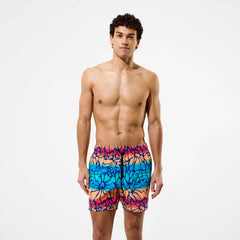 Men's Redondo Edge Printed Swim Shorts Blue/Orange