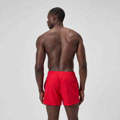 Men's Classics Solid Redondo Edge Volley Swim Trunks Red