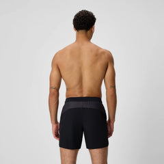 Men's Never Stop Solid Swim Shorts Black
