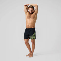 Men's HyperBoom Splice Swim Shorts Black/Yellow
