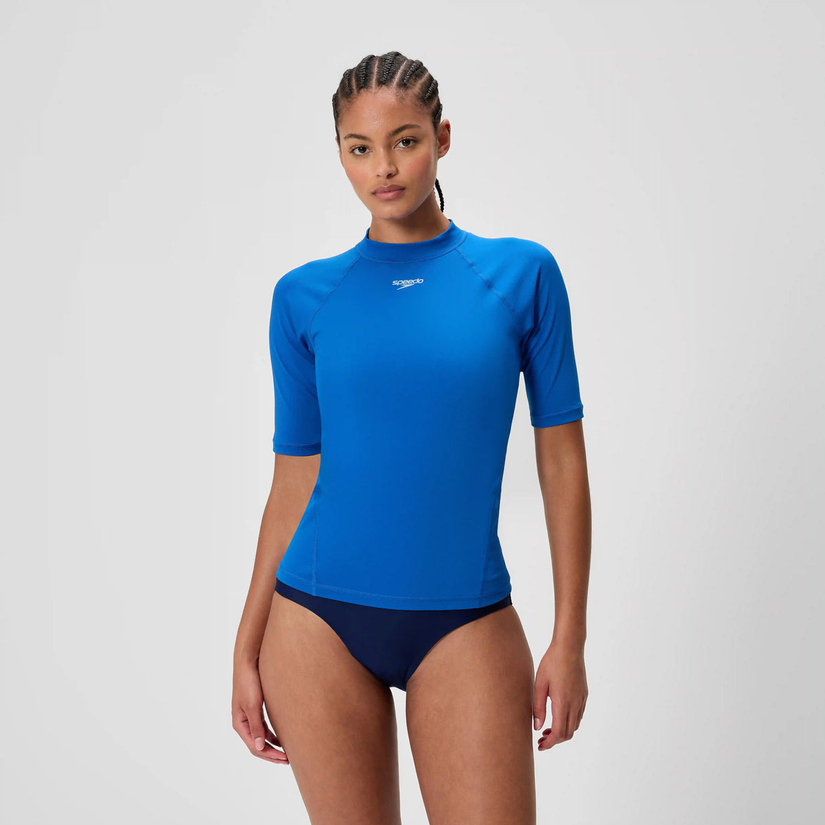 Women's Endurance+ Short Sleeve Rashguard Blue