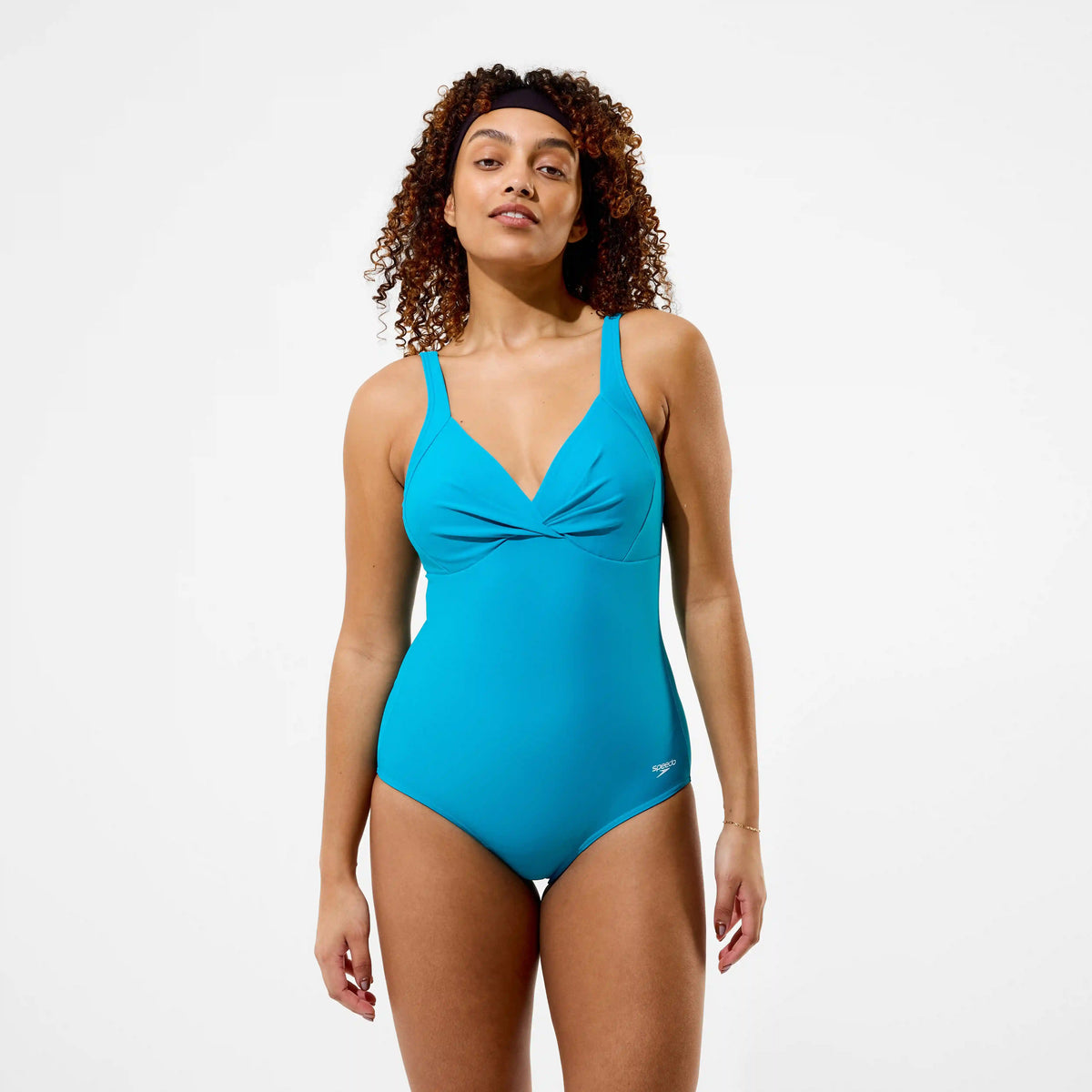Women's Cross Knot One Piece Turquoise