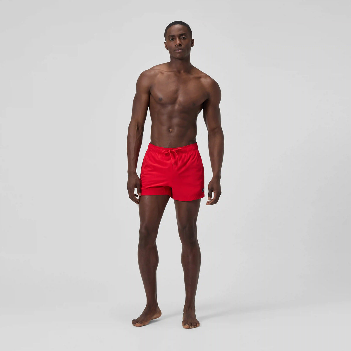 Men's Classics Solid Redondo Edge Volley Swim Trunks Red