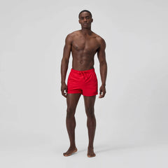 Men's Classics Solid Redondo Edge Volley Swim Trunks Red