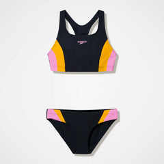 Women's Colorblock Two Piece Black/Peach