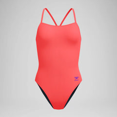 Women's Club Training Solid V-Back 2.0 Swimsuit Orange
