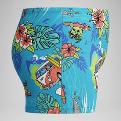 Boys' Learn to Swim Printed Square Leg Blue