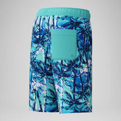 Kid's Print Boardshort Blue