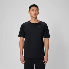 Men's Speedo Short Sleeve Training Swim Rashguard Black