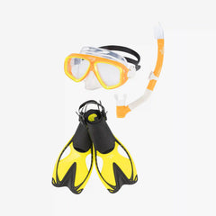 Adult Adventure Mask, Snorkel & Fin Set Orange