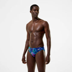 Men's The Speedo Printed Briefs Navy