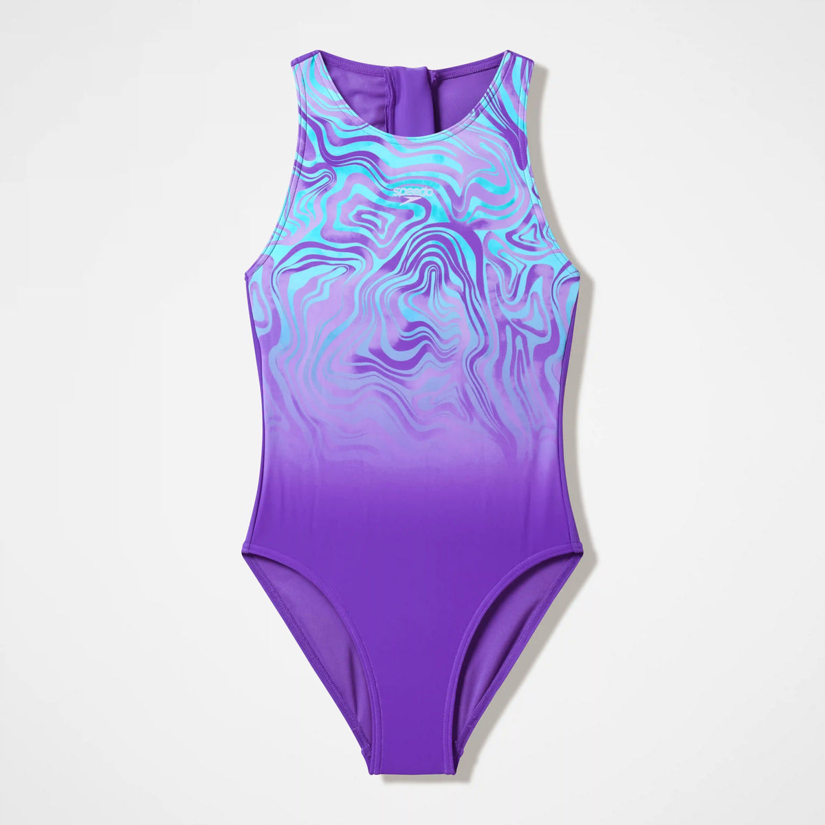 Girls Printed Hydrasuit Purple/Blue