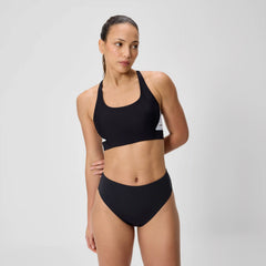 Women's Colorblock Bikini Top Black/White