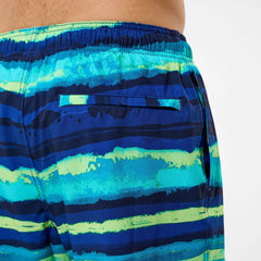 Men's Redondo Edge Printed Swim Shorts Navy