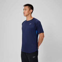 Speedo Short Sleeve Swim Rashguard Navy