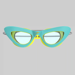 Kids Sunny G Cat Eye Goggles Turquiose/Yellow